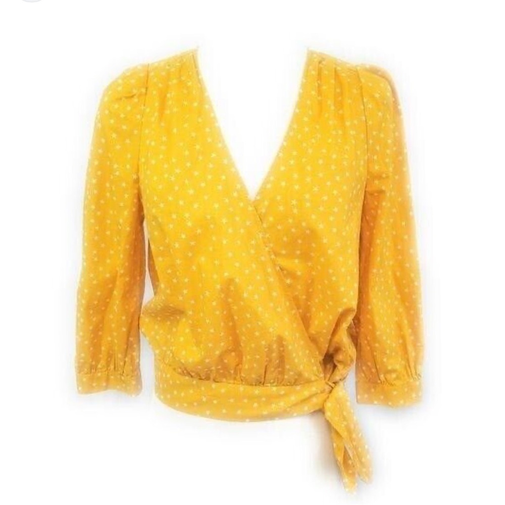 Madewell Wrap Top in Star Scatter Sz XS